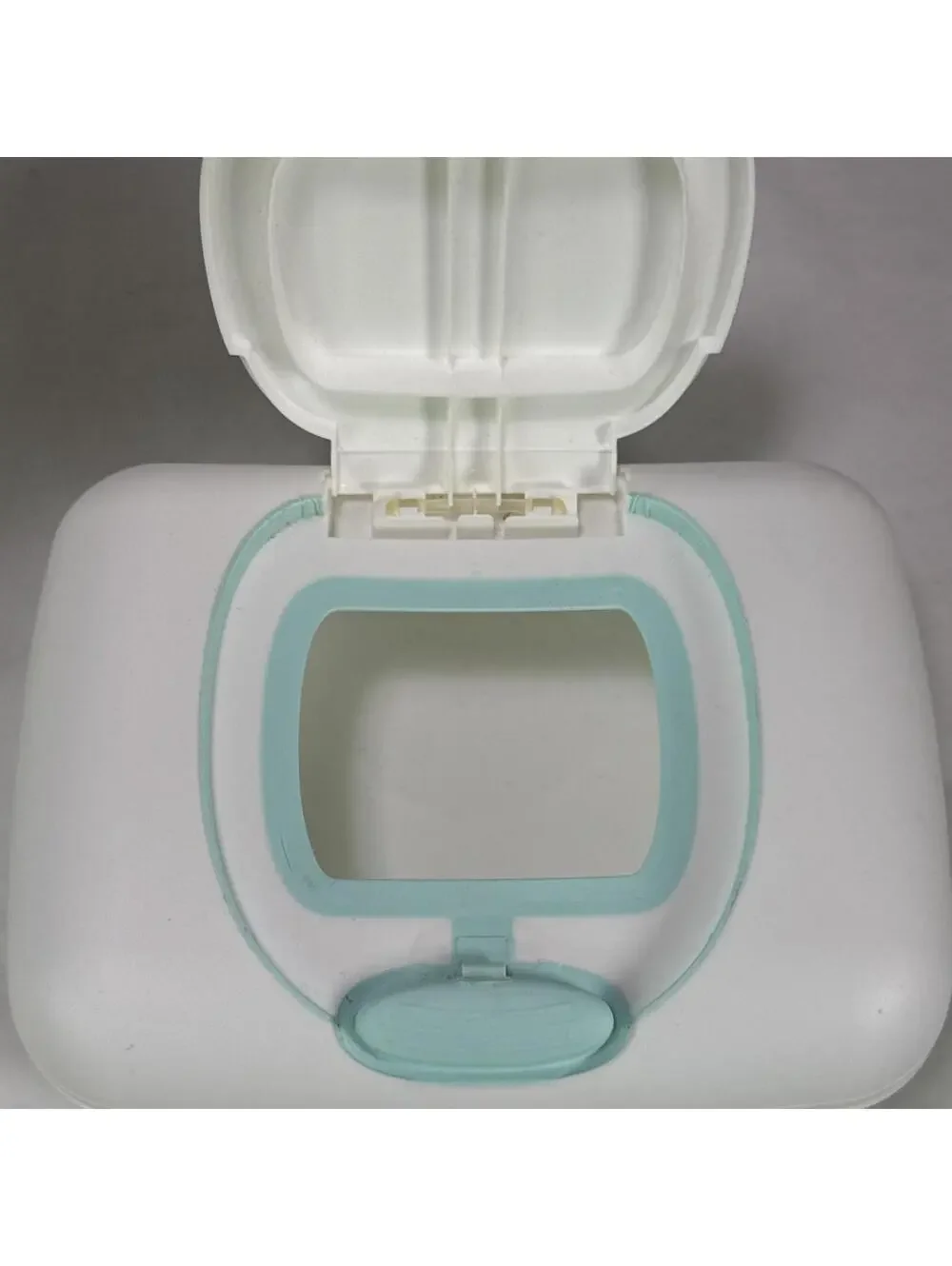 Charmin Plastic Wet Wipes Container Dispenser Holder With blue green Stripes